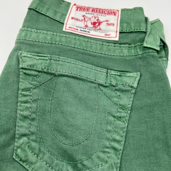 True Religion Brooklyn Jeans in Emerald sz 27/4- Practically New! - Picture 4 of 5